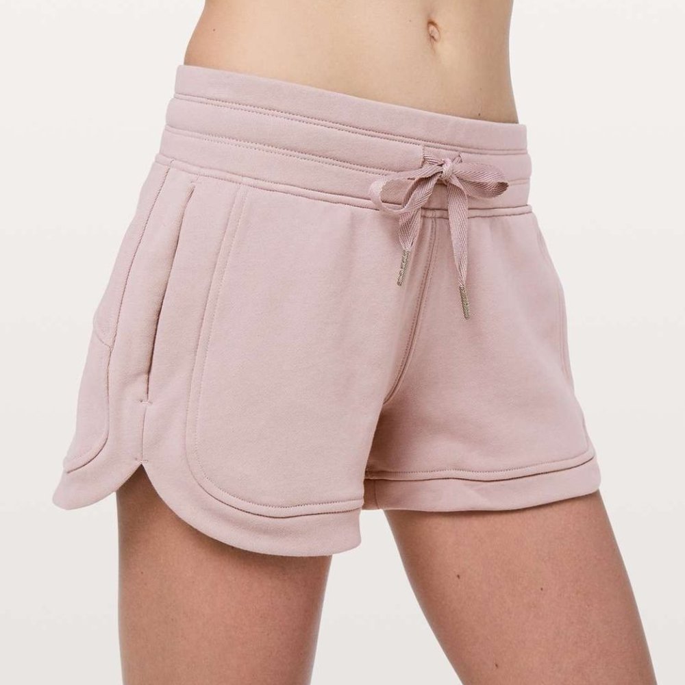 Lululemon Hit Reset Short 3" Smoky Blush Cotton Terry Size: 12